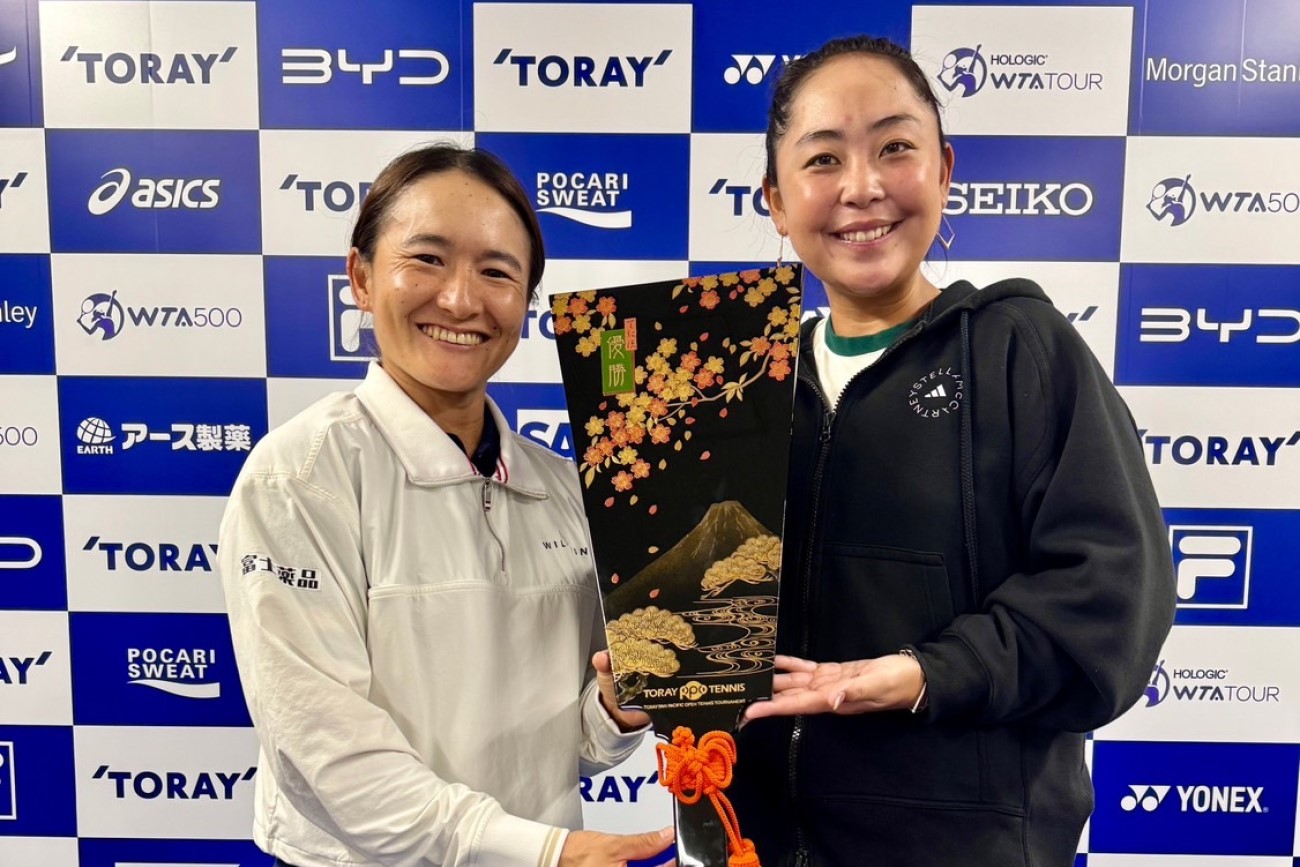 【東レPPO】女子ダブルスで青山修子・穂積絵莉組が優勝