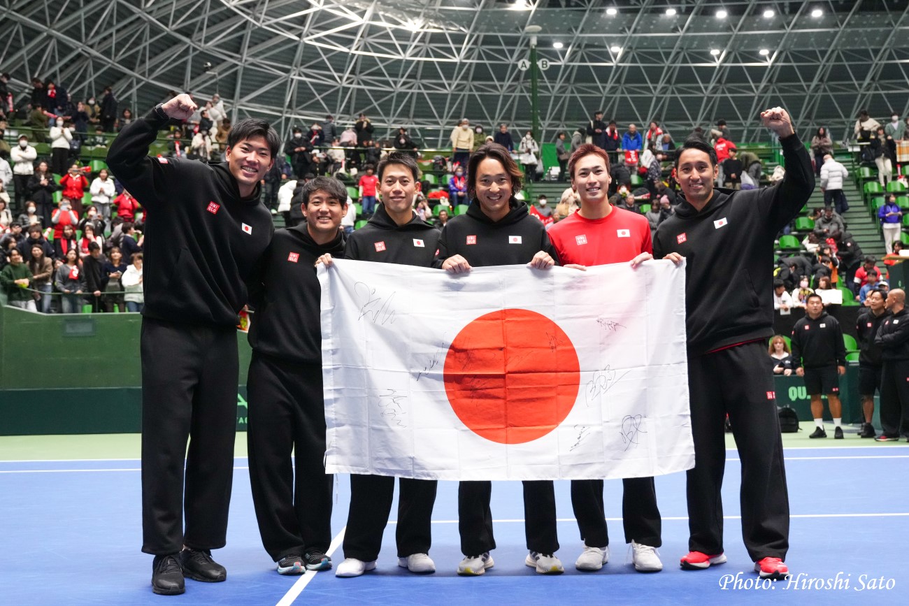 【デ杯英国戦】日本が3-2で勝利、ファイナル予選2回戦進出