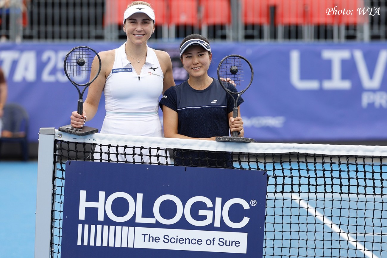 【WTAプラハ・オープン】二宮真琴がダブルスで2週連続優勝